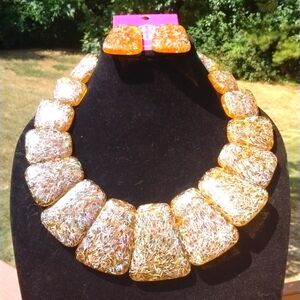 Sassy Jones Olivia Bib & Earrings Set